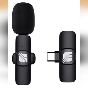 Portable External Wireless Bluetooth Lavalier Clip On Lapel Microphone